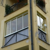 Morkovice-Slížany zasklení balkonu